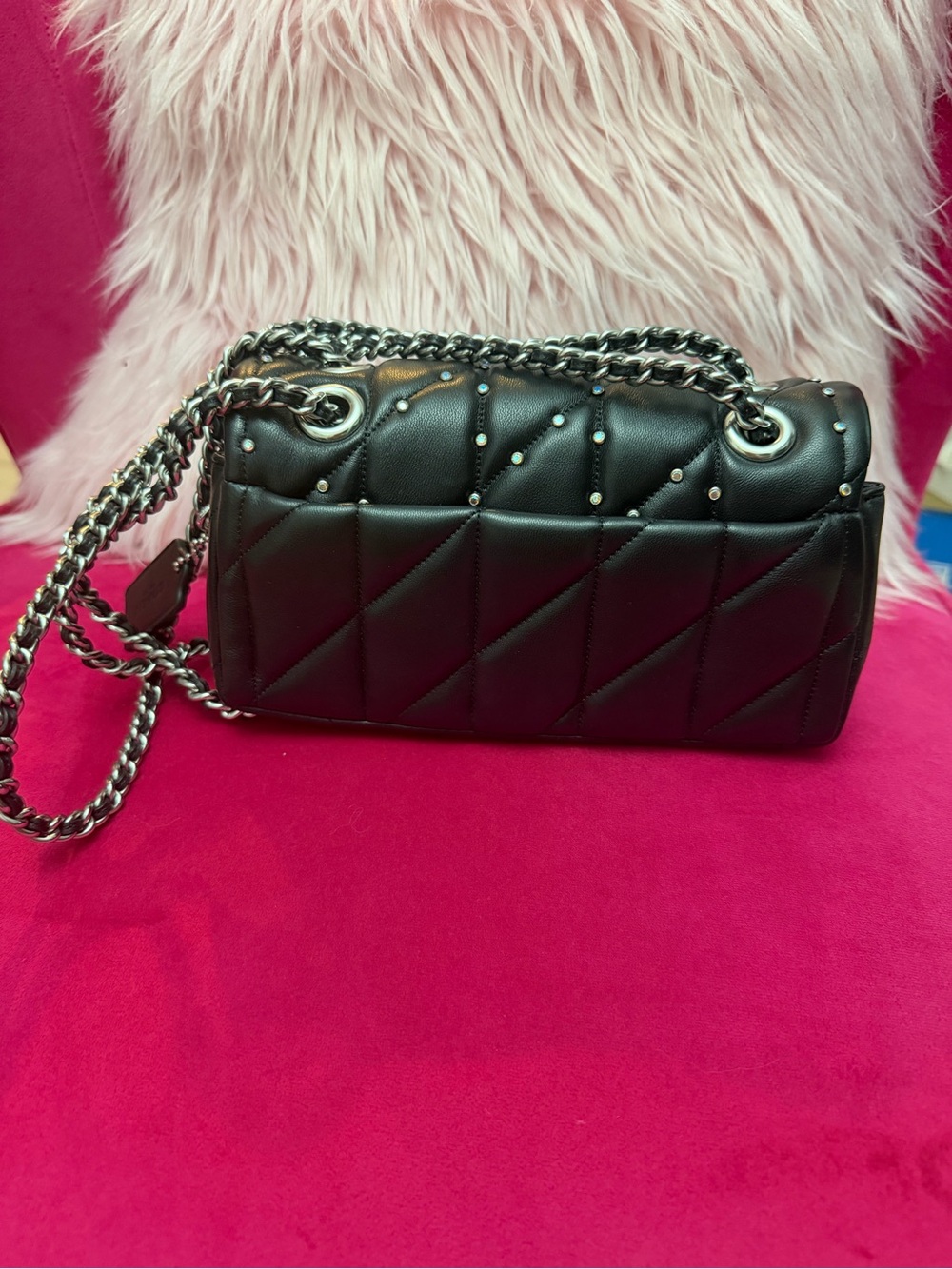 Coach Black Quilted Leather Crossbody - Picture 4 of 11